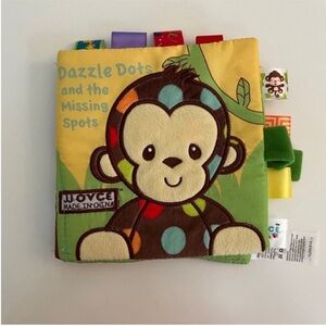 Interactive Hanshe Crinkle Soft monkey book “Dazzle dots and the missing spots